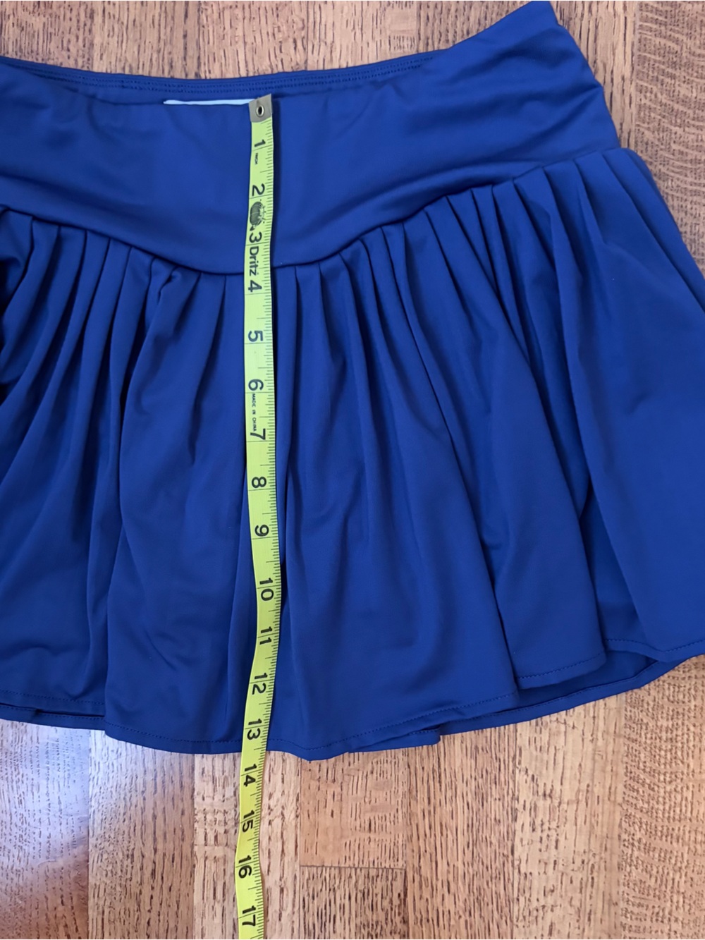 Laura Ashley Medium Pleated Golf Tennis Skort Mini Skirt Blue Stretch Activewear - Picture 11 of 12